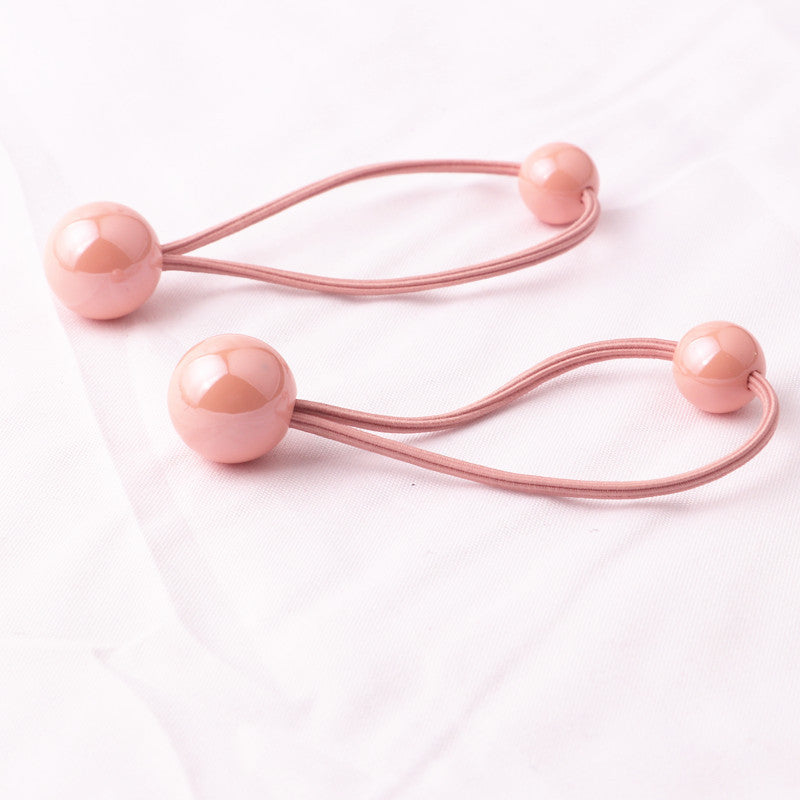 Colorful Hair Tie Shiny Hair Rope Ball Ball Head Rope Braided Headdress 1614049228644