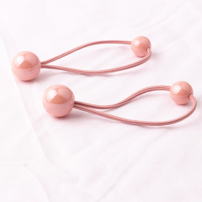Colorful Hair Tie Shiny Hair Rope Ball Ball Head Rope Braided Headdress 1614049228644