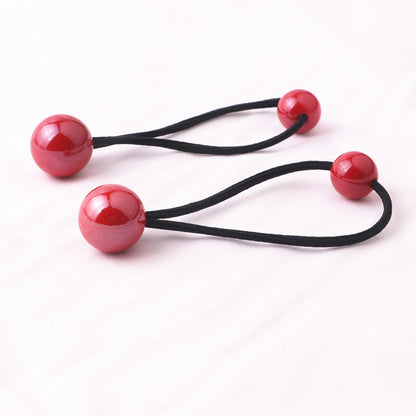 Colorful Hair Tie Shiny Hair Rope Ball Ball Head Rope Braided Headdress 1614049228646