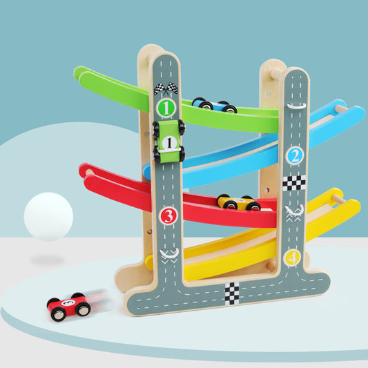 Early Education Four-layer Track Pulley Educational Toy 1614070260665