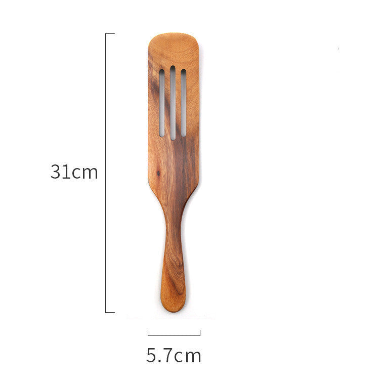 Teak Cooking Spatula Wood Spatula Salad Spatula 1614153621558