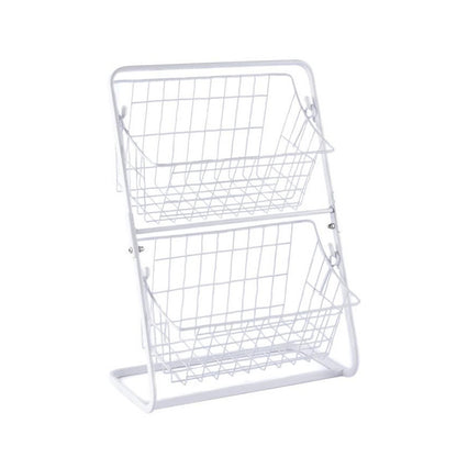 Stainless Steel Countertops Multilayer Spice Rack Fruit Kitchen Storage Kitchen Storage Rack 1614156727080