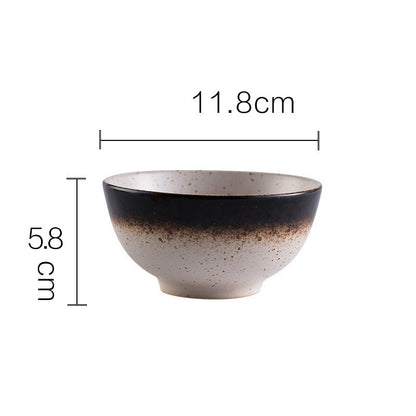 Creative Japanese Style Retro Stoneware Rice Bowl