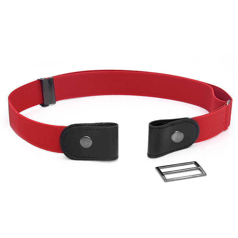 New Slim Elastic Invisible Belt Simple Lazy Belt Fat Elastic Leather 1614238672116