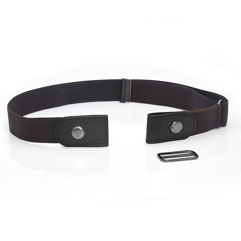 New Slim Elastic Invisible Belt Simple Lazy Belt Fat Elastic Leather 1614238672133