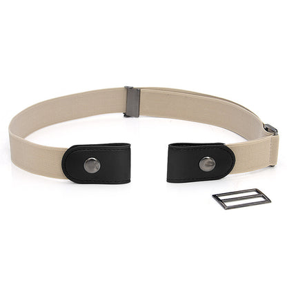 New Slim Elastic Invisible Belt Simple Lazy Belt Fat Elastic Leather 1614238672375