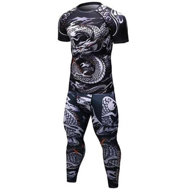 Male Sport Suit Men Running Clothes Sport Wear Yoga Set 1614254521987