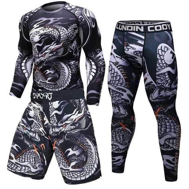 Male Sport Suit Men Running Clothes Sport Wear Yoga Set 1614254647183