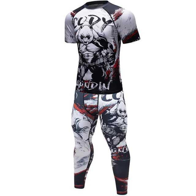 Male Sport Suit Men Running Clothes Sport Wear Yoga Set 1614254778709