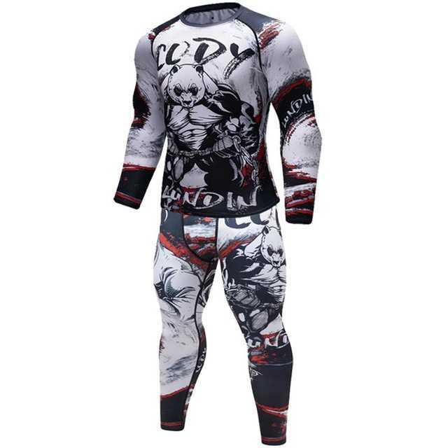Male Sport Suit Men Running Clothes Sport Wear Yoga Set 1614254778726