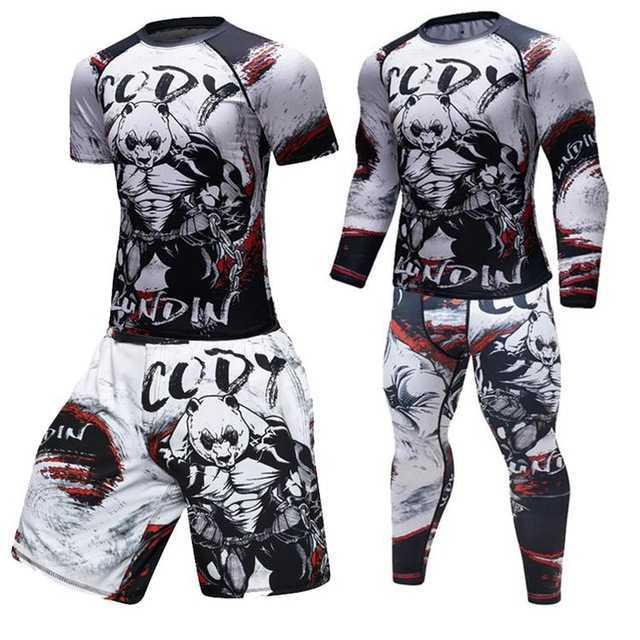 Male Sport Suit Men Running Clothes Sport Wear Yoga Set 1614254871048