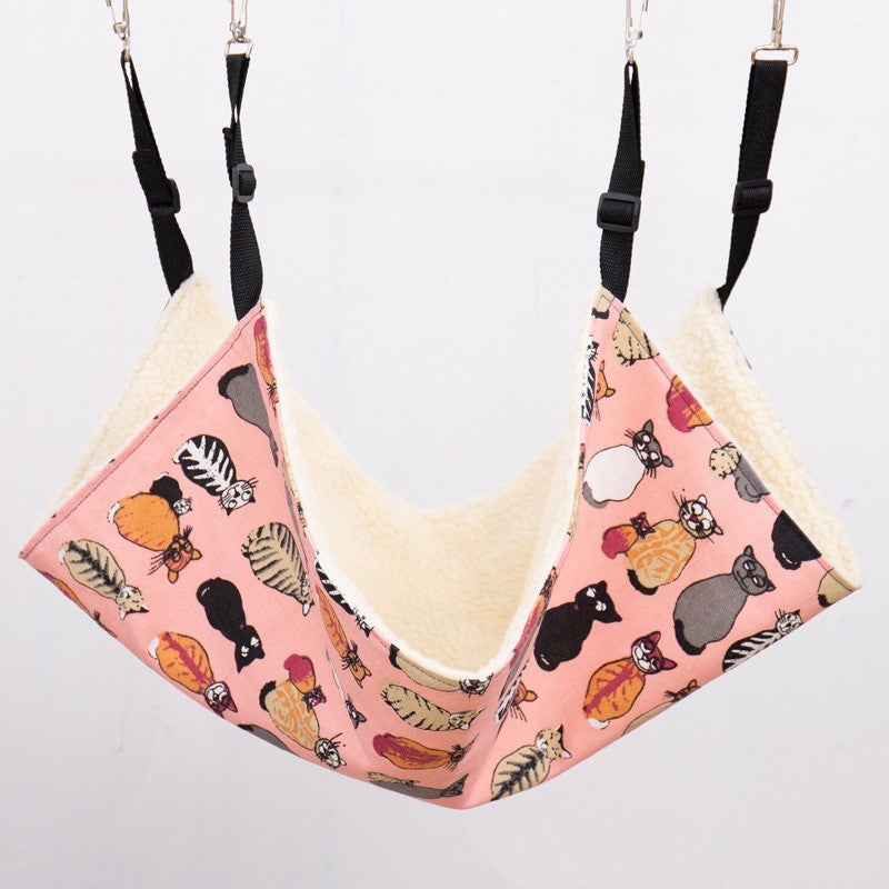 Washable Plus Velvet Thick Pet Cat Cage Hammock 1614413029330