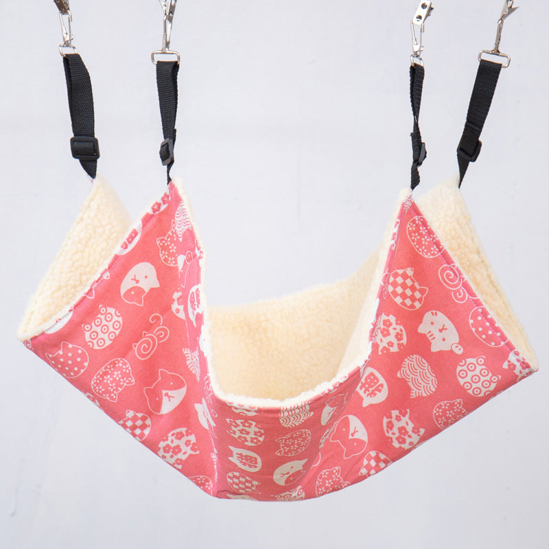 Washable Plus Velvet Thick Pet Cat Cage Hammock 1614413029593
