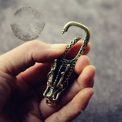 Chinese Style Copper Decoration Pure Copper Faucet Keychain 1614413596639