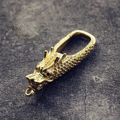 Chinese Style Copper Decoration Pure Copper Faucet Keychain 1614413596643