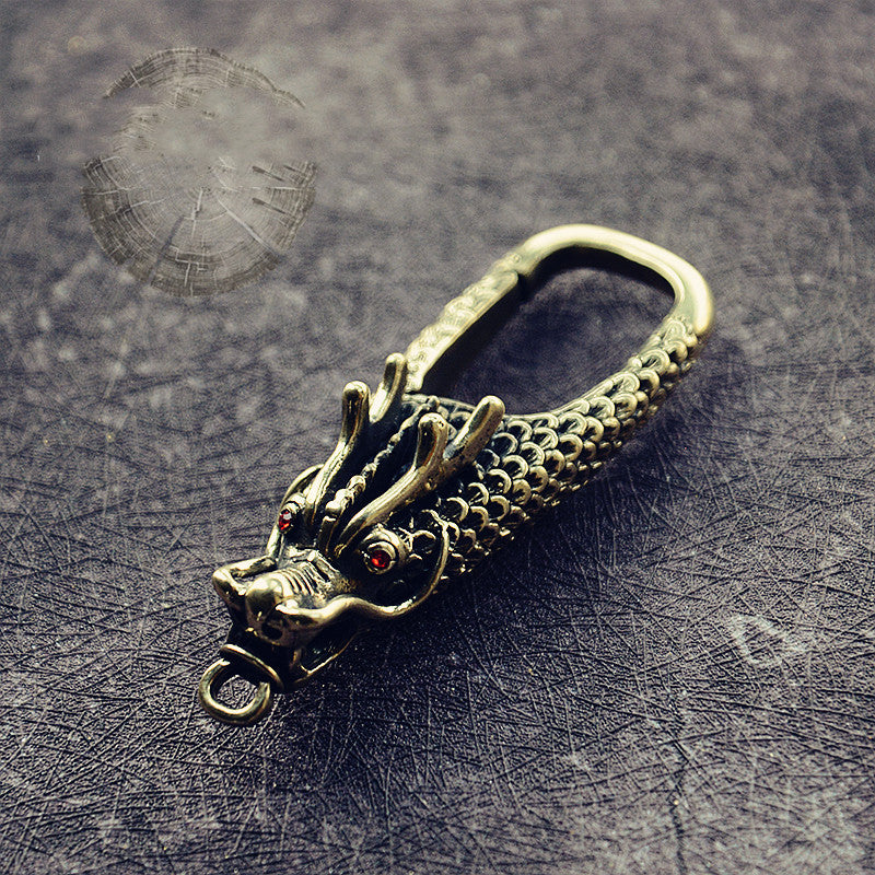 Chinese Style Copper Decoration Pure Copper Faucet Keychain 1614413596644