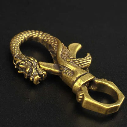 Chinese Style Copper Decoration Pure Copper Faucet Keychain 1614414216775
