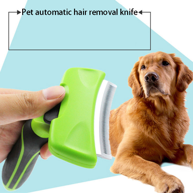 Combs Grooming-Brush Deshedding-Tool Pet-Hair-Remover Edge-Trimming Dog-Cat-Rake Furmine 1614566894924