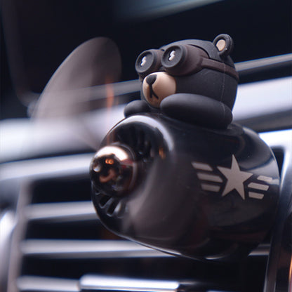 Aviator Bears Car Air Outlet Aromatherapy Ornaments 1614575916062