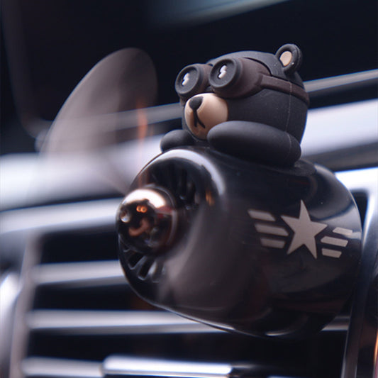 Aviator Bears Car Air Outlet Aromatherapy Ornaments 1614575916062