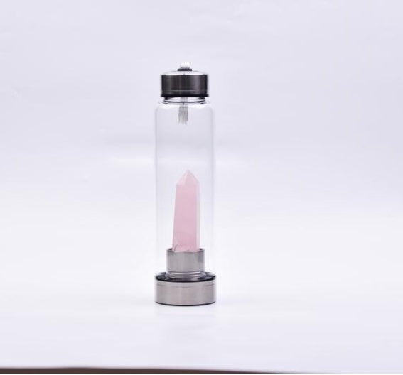 Natural hexagonal crystal column energy glass creative water cup spa tea cup water cup crystal column magic wand 161464143034