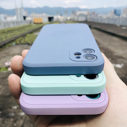Compatible With Apple, Straight-Edge Rubik's Cube Liquid Silicone Case For Phone Case 1614665405498