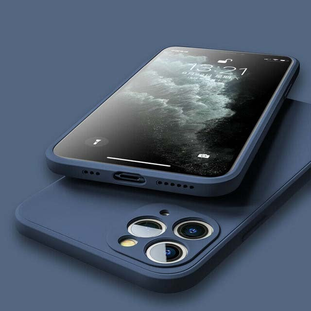 Compatible With Apple, Straight-Edge Rubik's Cube Liquid Silicone Case For Phone Case 1614665405540