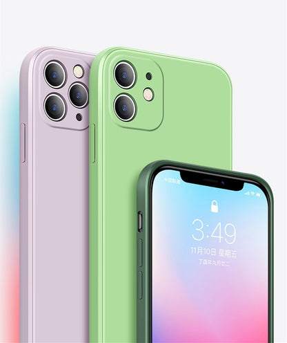 Compatible With Apple, Straight-Edge Rubik's Cube Liquid Silicone Case For Phone Case 1614665405808
