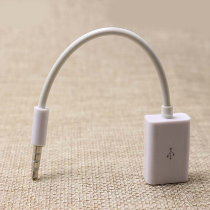 Car MP3 3.5mm Male AUX Audio Socket Jack To USB 2.0 Female Converter Cable Cord Car Interior Accessories Boutique New Hot Sal