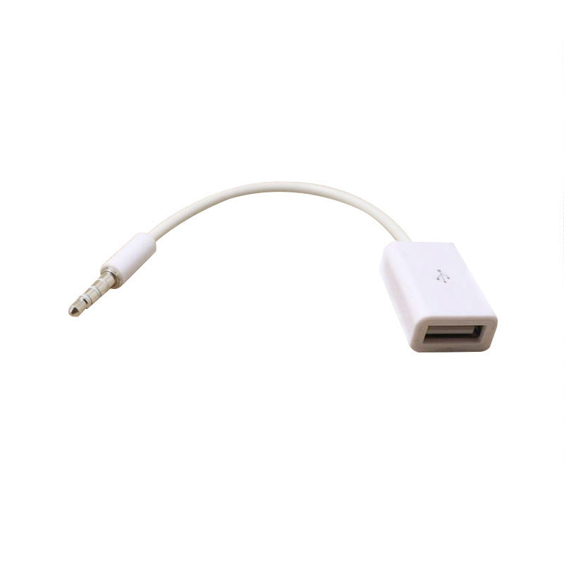 Car MP3 3.5mm Male AUX Audio Socket Jack To USB 2.0 Female Converter Cable Cord Car Interior Accessories Boutique New Hot Sal