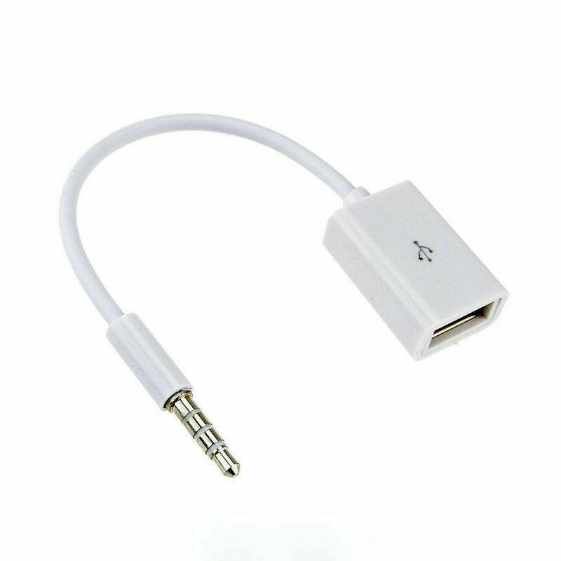Car MP3 3.5mm Male AUX Audio Socket Jack To USB 2.0 Female Converter Cable Cord Car Interior Accessories Boutique New Hot Sal