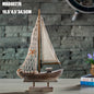 Home Decoration Antique Fishing Boat Model Creative Home Decoration 1614749200939