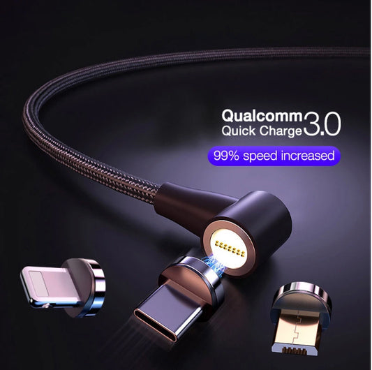 Compatible with Apple , Magnetic USB Cable Fast Charging Micro USB Type C Data Wire Cord Magnet Charger Mobile Phone Cable 16