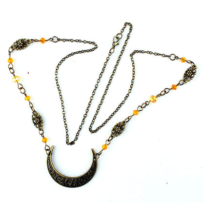 Retro Gothic Style Hollow Moon Pattern Accessories Head Chain