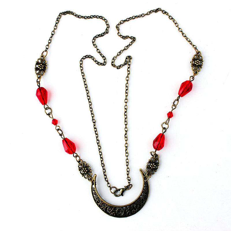 Retro Gothic Style Hollow Moon Pattern Accessories Head Chain