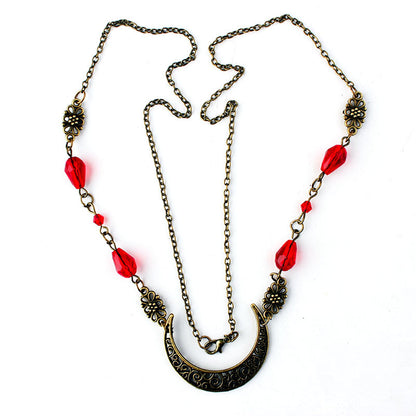 Retro Gothic Style Hollow Moon Pattern Accessories Head Chain