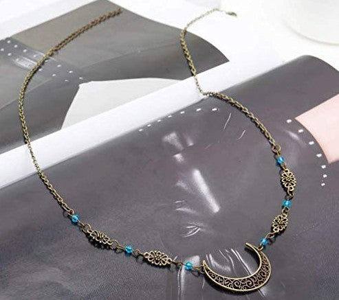 Retro Gothic Style Hollow Moon Pattern Accessories Head Chain