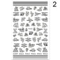 Summer Flowers and Love Adhesive Stickers Nail Art Stickers Foreign Trade Nail Stickers Nail Art Decals 1614930269801