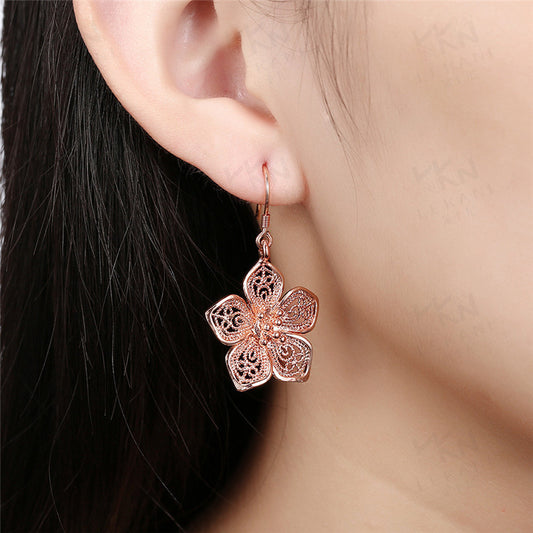 European and American Rose Gold Vintage Earrings Fashion Trend 1614945471713