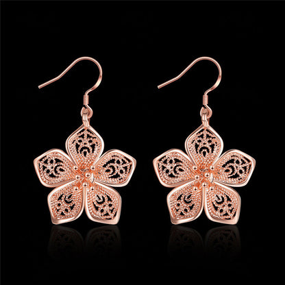 European and American Rose Gold Vintage Earrings Fashion Trend 1614945471719