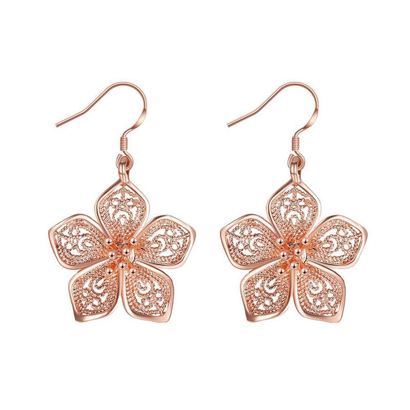 European and American Rose Gold Vintage Earrings Fashion Trend 1614945471721