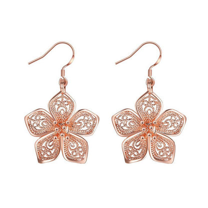 European and American Rose Gold Vintage Earrings Fashion Trend 1614945471721
