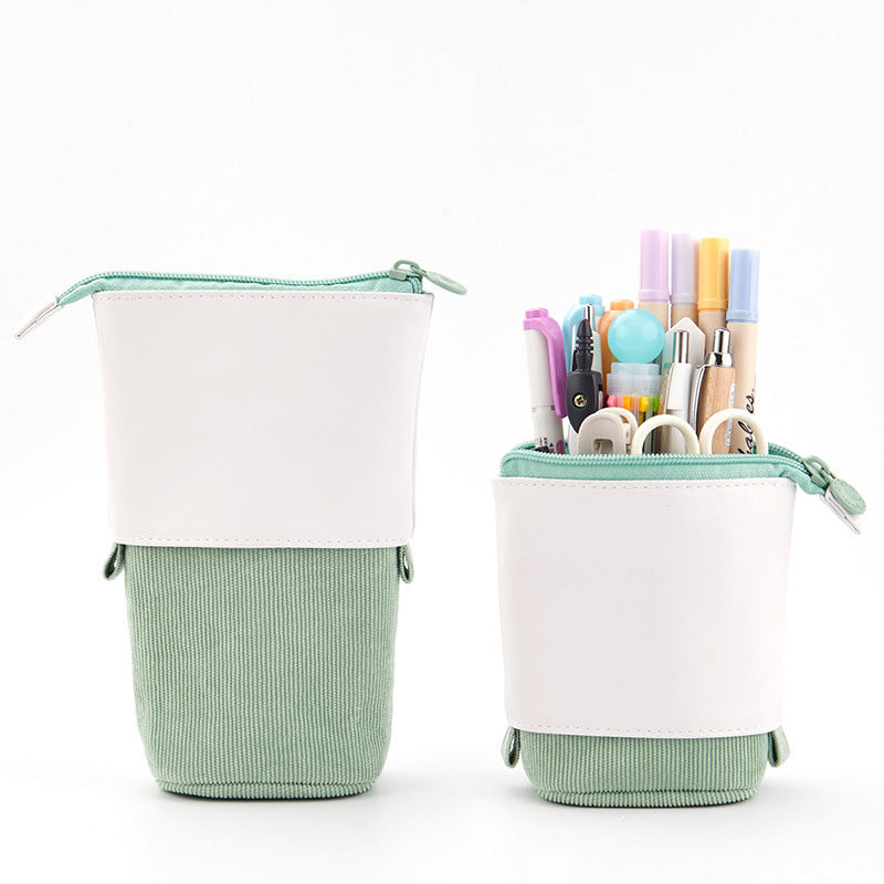 Multifunctional Creative Corduroy Retractable Pencil Case - 图片 7