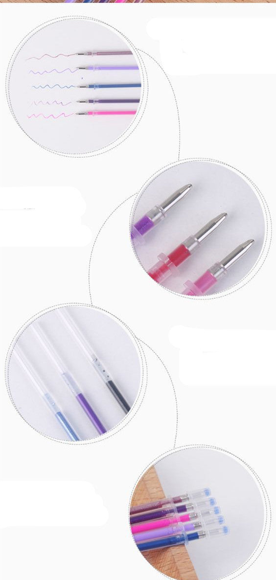 Glittering Gel 48-Color Fluorescent High-Gloss Hand Account Refill - 图片 2
