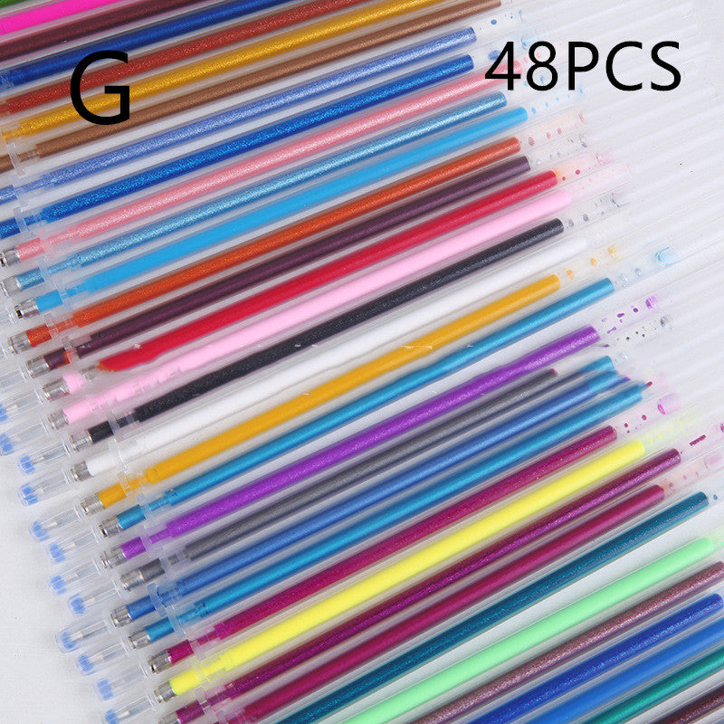 Glittering Gel 48-Color Fluorescent High-Gloss Hand Account Refill - 图片 10