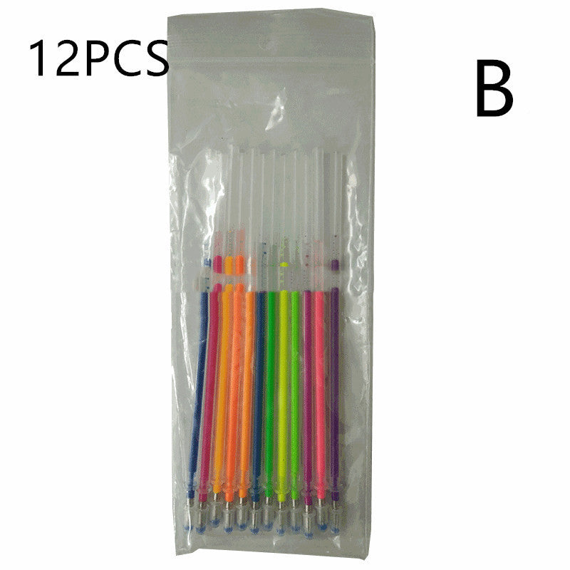 Glittering Gel 48-Color Fluorescent High-Gloss Hand Account Refill - 图片 5