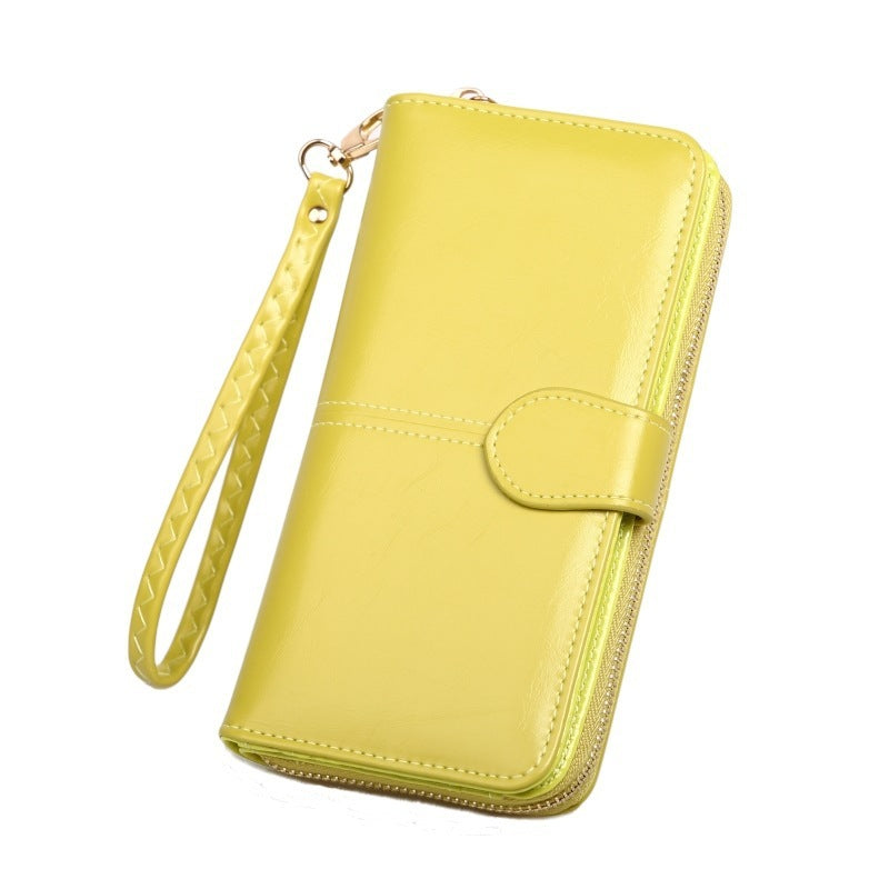 Hot Sale Zipper Long Wallet Coin Purse Leather Women 1615101824625