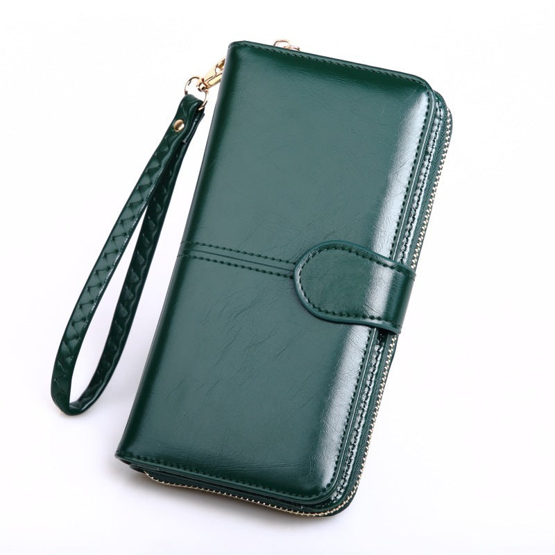 Hot Sale Zipper Long Wallet Coin Purse Leather Women 1615101824628