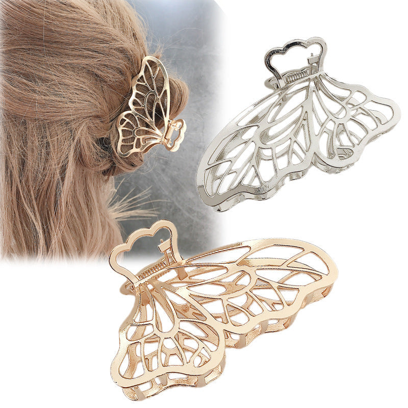 Korea Simple Large Metal Butterfly Hairpin 1615109231619
