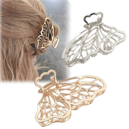 Korea Simple Large Metal Butterfly Hairpin 1615109231619